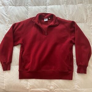 TNA Woman’s Red 1/4 ZipSweater